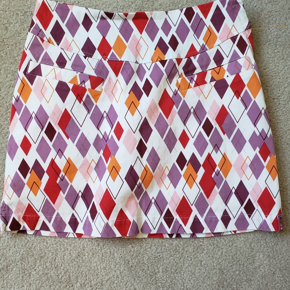 Multi color summer skort